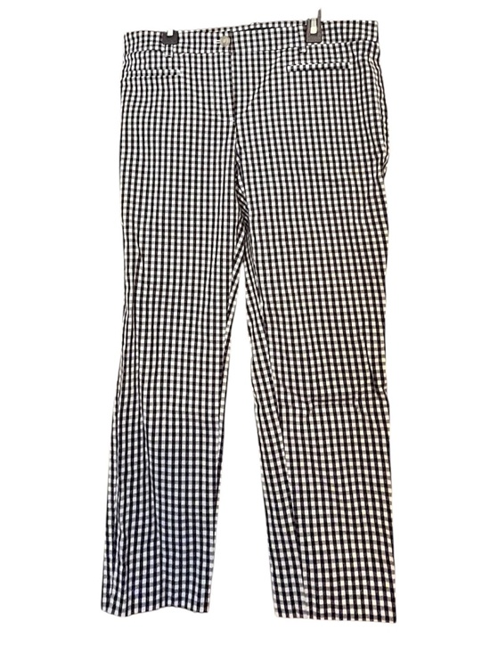 Ann Taylor Pants - Ann Taylor Women’s Black & White Gingham Straight Leg Ankle Pants Sz-8P